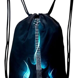 18 Litres Graphic Printed Drawstring Polyester Gym Bag For Sports/Gym/Yoga/College/Casual Backpack Light Weight/Washable