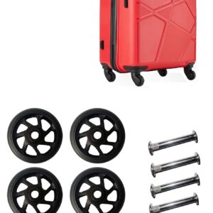 Tumery Luggage Wheels For All Branded Suitcase Only for Replacement and Repair Travel Trolley Bag Suitcases Rubber Wheels for Luggage Parts 4.5 CM (4 Pcs)