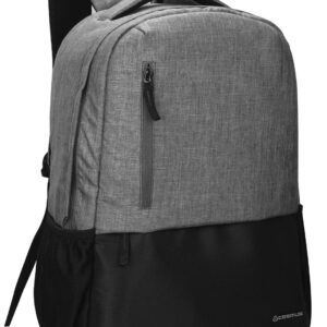 COSMUS Vogue Casual Laptop Backpack with USB Charger Port 46cm 26 Litre College Bag (GREY)