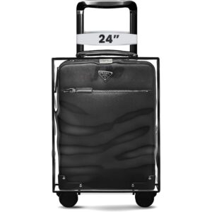 STRAPVILLA Trolley Bag Cover – Suitcase Covers for Trolley Suitcase | Durable suitcase Cover for Hard Trolly Bags | Protective Trolley Cover & Luggage Bag Cover – Transparent Waterproof PVC Cover – 24