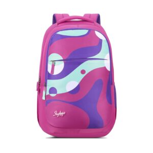 Skybags Troop Casual Backpack 32L, 3 Main Compartments, Bottle Pocket, Front Pocket, Padded Shoulder Straps – Pink