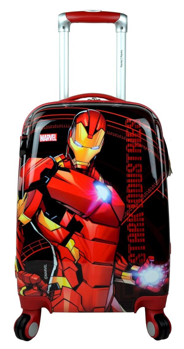 HUMTY DUMTY Polycarbonate 45 cms Hard Luggage- Kids’ Luggage(2065_Red & Black)