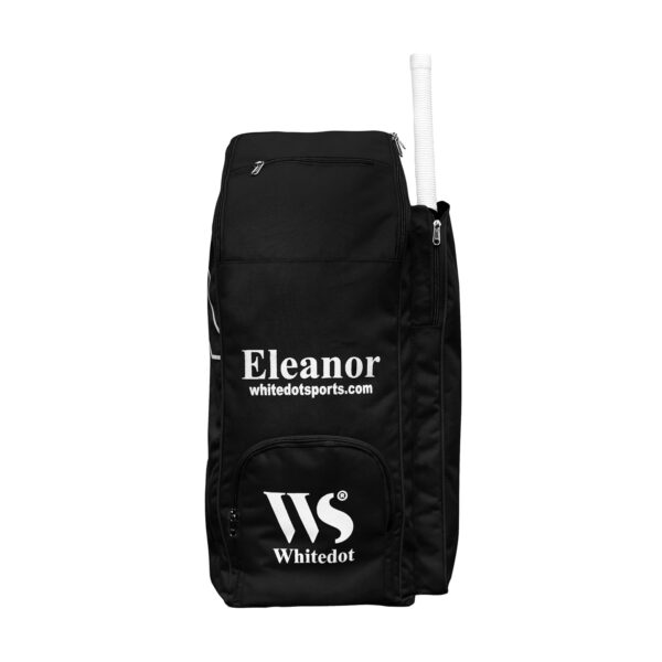 WHITEDOT SPORTS Eleanor Duffle Backpack Cricket Kitbag for Junior Black Large Professional Cricket Kit Bag-Sports with Bat Pocket