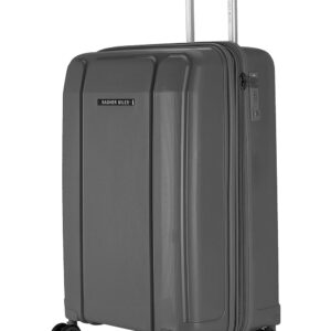 Nasher Miles Tokyo Expander Hard-Sided Polypropylene Cabin Luggage Dark Grey 20 Inch | 55CM Trolley Bag