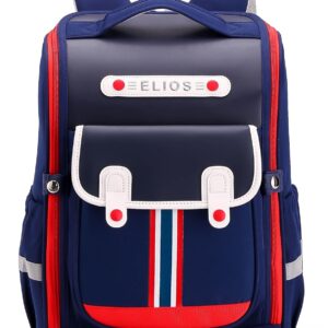 Elios British Design Kids School Bag for Boys and Girls Backpack, 360° Reflective Design, Spinal Care, Heat Dissipation, Functional Storage, Ages 7-12, Grades 3-6 Birthday & Rakhi Gift