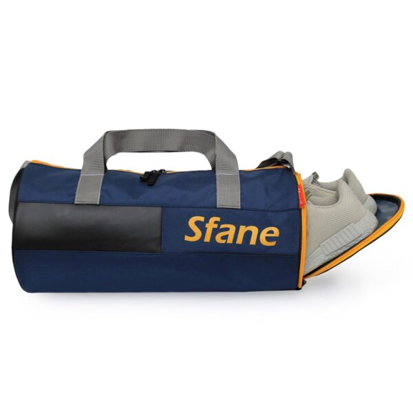 Sfane Polyester 23 cms Duffle/Shoulder/Gym Bag for Men & Women with Separate Shoe Compartment (Navy Blue)