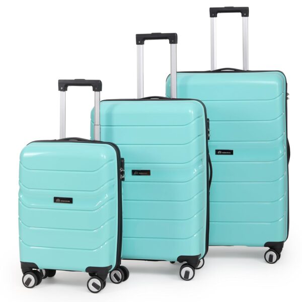 GAMME Joy Polypropylene Hard Side 19″/24″/28″ Luggage Set (Green)