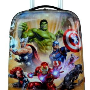 Humty Dumty Disney Avengers Group Green Polycarbonate 22 Inch/55.8 cm Kid’s Hard Luggage Trolley Bag