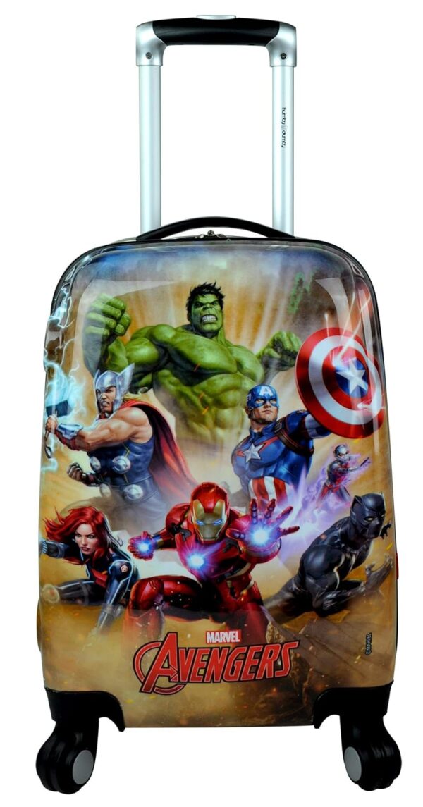 Humty Dumty Disney Avengers Group Green Polycarbonate 22 Inch/55.8 cm Kid’s Hard Luggage Trolley Bag