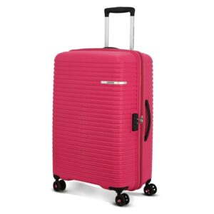 American Tourister Liftoff 79 Cms Large Check-in Polypropylene Hard Sided Double Spinner 4 Wheel Luggage/Trolley Bag/Suitcase (Berry Blast), Pink