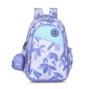 Skybags Bloom 30 Litres Purple School Bag For Girls