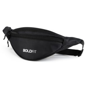 Boldfit Waist Bag for Men Fanny Pack for Women Fanny Pack for Men Waist Bag for Women Chest Bag for Women Waist Pouch for Men Waist Bag for Boys Waist Bags for Girls Fanny Bag – Black