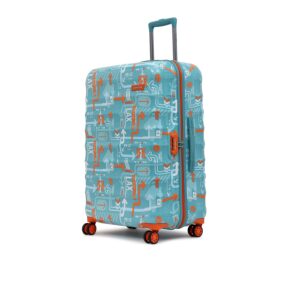 uppercase JFK (Large) 76cm | Hardsided Check-in Trolley Bag for Travel Luggage | 8 Wheel Trolley Bag |Suitcase for Men & Women |2000 Days Warranty (Teal Blue)