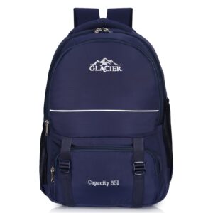 Glacier Backpack, Polyester Waterproof School Bag, College Bag, Supports Laptop upto 15.6 inches