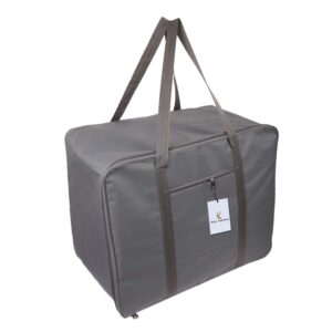 Kuber Industries Faux Leather 20 Cms Duffle Bag(CTKTC34727_Grey)