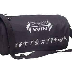 Cosmus Fitwell 23Litres Black Gym Bag