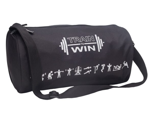 Cosmus Fitwell 23Litres Black Gym Bag