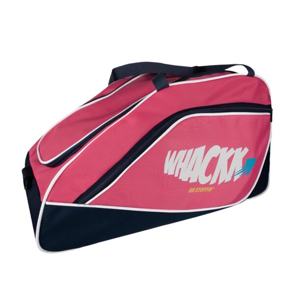 WHACKK Flip Senior 33L|Skating Bag|Inline Roller Equipment Bag|Gym Bag|Sports Bag|Quad Ice Skates Kit|Kitbag|Travel Bag|Easy Access Pocket|2 Bottle Holders (Navy Pink)