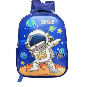 School Bag for Kids, Space, 3D Cartoon, Playway Kids Bag for School Waterproof Backpack for Nursery, LKG, UKG and Primary Class for Boys, Age 2-6 Years