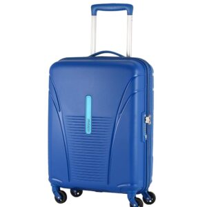 American Tourister Ivy 55Cm Small Hardside Polypropylene 4 Wheel Spinner Cabin Suitcase with Recessed TSA Lock & Color-Matched Components for Women & Men – Highline Blue