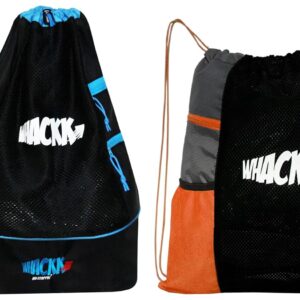 Whackk Goal Black Blue Football Bag (9108), One Size Joss Multi Purpose Orange Black Gym Bag (9117)