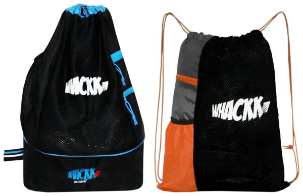 Whackk Goal Black Blue Football Bag (9108), One Size Joss Multi Purpose Orange Black Gym Bag (9117)