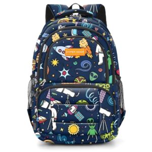 Hyper Adam School Bag School Backpack College Backpack Space Theme Travel Backpack for Office Multipurpose Backpack Bag for Boys & Girls HA-114