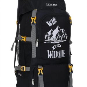 Liker Bag 65L for Trekking, Hikking, Camping, Travelling, Sport Camp With Strong Compression Straps/Water Bottle Compartment.