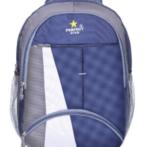 Perfect Star 35 Litres Unisex Casual Polyester Backpack School Bag For Girls Bags For Boys Class 5-10 Large 4 Partition Laptop Collage Office Travel – Blue