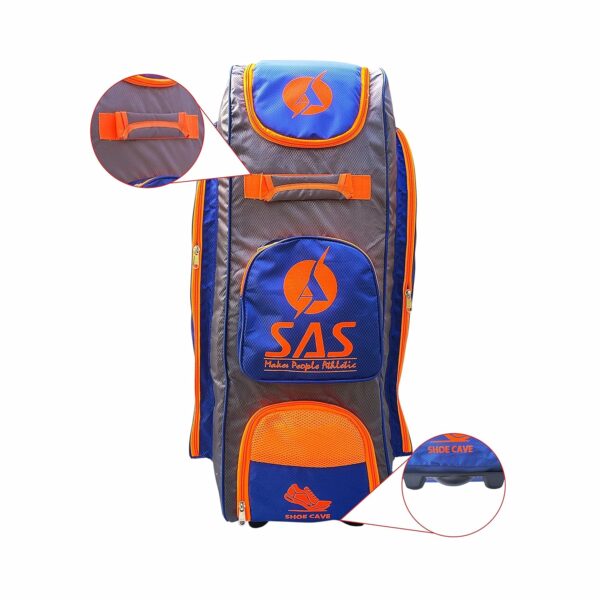 SAS SPORTS CRICKET PRO WHEEL BAG JUNIOR -Orange