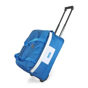 M Medler Oyester 47.5 litres Large Wheel Duffel Bag | 2 Wheel Trolley Duffle Bag | Luggage Bag- (Blue)