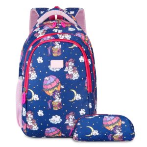 THE CLOWNFISH Scholastic Series Printed Polyester 30 L School Backpack with Pencil/Staionery Pouch School Bag Daypack Picnic Bag For School Going Boys & Girls