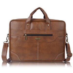 Veneer Laptop Bag 15.6 Inch, Business Briefcase for Men Women 15inch Water Resistant Messenger Shoulder Bag Office Bag