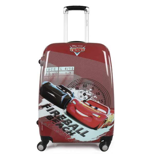 Humty Dumty Disney Pixar Cars Red Polycarbonate 18 Inch / 45.7 Cm Kids Hard Luggage Trolley Bag | Travel Bag