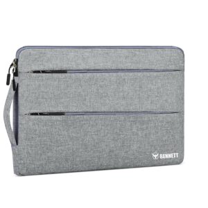 Bennett Khadi + Polyester Drax Laptops Bag Sleeve Case Cover Pouch for 15.6 inches 39cm Laptop Apple/Dell/Lenovo/ASUS/Hp/Samsung/Mi/MacBook/Ultrabook/Thinkpad/Idea pad/Surfacepro (Grey)