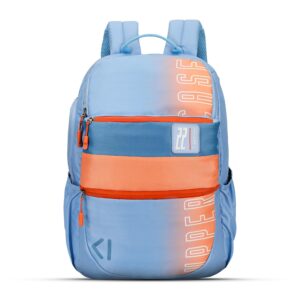 uppercase 35L Campus 02 | School Bag | Double Compartment with Top & Side Quick Access Pocket | Well- Padded Backpack | Side Water-Bottle Pocket | Unisex | 750 Days Warranty (Blue)