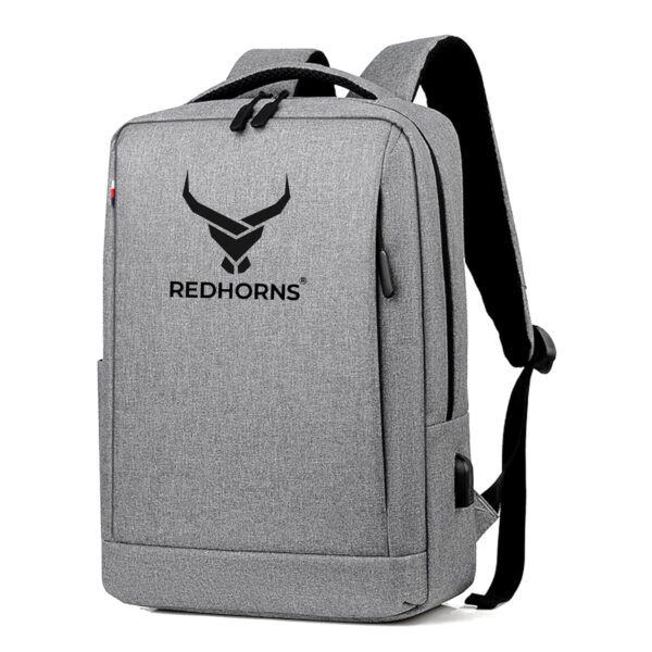 REDHORNS Oxford Fabric Water Resistant Laptop Backpack for Men and Women with 15.6-Inch Laptop Compartment & USB Charging Port, Anti-Theft 25L Laptop Bag for Office, College, School