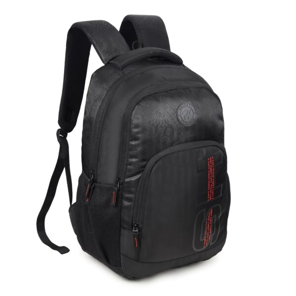 HOT SHOT Medium 30 L Laptop Backpack HOTSHOT BAGS|PAISLEY_1400|15.6 INCH|OFFICE BAG|COLLEGE BACKPACK|SCHOOL BAG| (BLACK)