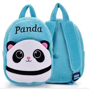 Frantic Kids Velvet School Bag Plush Backpack Baby Girl Preschool Bags Ideal for Baby Boy & Girl Picnic Bags (2-5 Years)