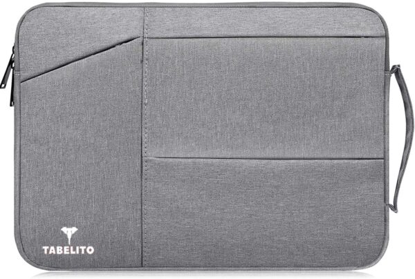 Tabelito Polyester Hybrid Laptop Bag Sleeve Case Cover Pouch for 14 Inch(35cm) Laptop Apple/Dell/Lenovo/Asus/Hp/Samsung/Mi/MacBook/Ultrabook/Thinkpad/Ideapad/Surfacepro (Grey)