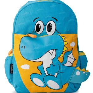 Zest 4 Toyz Dinosaur Bags for Kids Stylish Durable Water-Resistant Lightweight & Breathable Multi-Purpose Backpack Kindergarten Preschool Nursery School Bag Suitable for Baby Boys and Girls