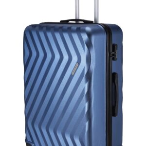 Nasher Miles Lombard Hard Side Check-in Luggage|Blue 28 Inch /75CM Trolley/Travel/Tourist Bag