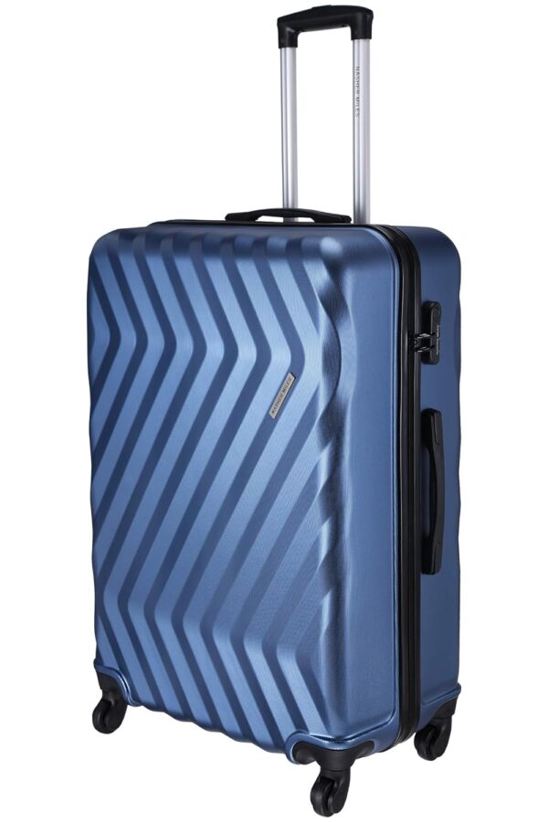 Nasher Miles Lombard Hard Side Check-in Luggage|Blue 28 Inch /75CM Trolley/Travel/Tourist Bag