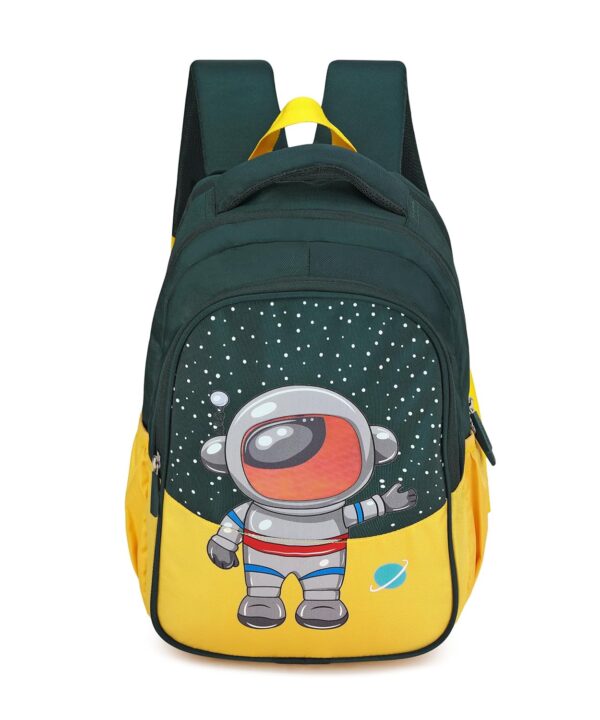 HOT SHOT 1357 JUNIOR SERIES SPACEMAN BAG|School Bag|Tuition Bag|KIDS BAG| Water Resistant |14 Inch|Boys&Girls 15 L School Bag