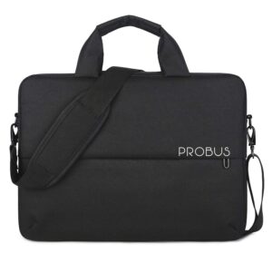 Probus Dual Tone Laptop Slim Sleeve Bag for 13.3 Inch Laptop/MacBook/Chromebook – Black