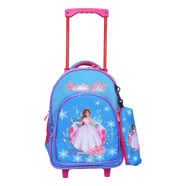 INDIAN RIDERS Polyester Soft 14 inch SUITCASE(ASDDW-012_Blue)