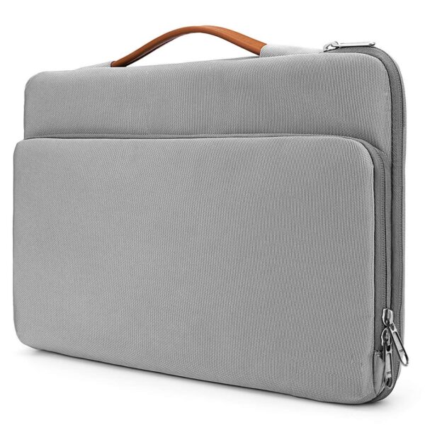 MOCA Polyurethane & Leather Compatible 13.3″ MacBook Laptop Bag Sleeve for 13 13.3″ Apple MacBook Air Pro Retina 13 13.3″ a1466 a1369 a1502 MacBook 13.3 inch Sleeve Bag Cover (13.3 inch Laptops, Grey)