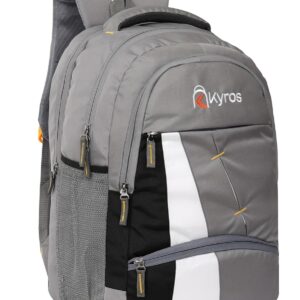 Kyros 40 L Large Unisex backpacks Girls & Boys School College Bag men women Medium 40 L Laptop Backpack (Grey)