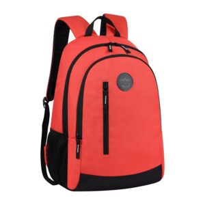 Gear Eco4 19L Small Water Resistant School Bag/Casual Backpack/Travel Daypack/Kids Bag/College Bag for Boys/Girls/Men/Women (Orange-Black)