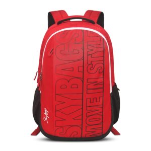 Skybags Laptop Backpack 31L With 2 Spacious Compartments, Front Pocket, Organizer & Built to Last Strap | Red | Graf Plus